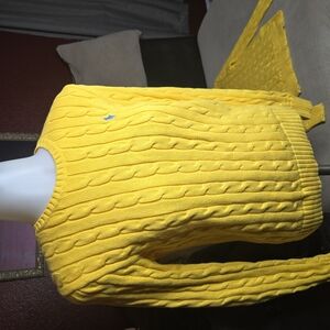 Ralph lauren Yellow Cable Knit Sweater